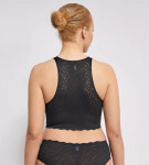 SLOGGI ZERO FEEL BLISS - bezešvý crop top jako druhá kůže Sloggi BLACK XS