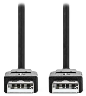 NEDIS / Kabel USB 2.0 / USB-A - USB-A / černý / bulk / 5 m (CCGL60000BK50)