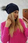 Fleecová čepice Sandra K210 navy blue UNI
