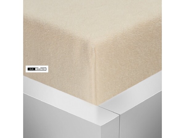 Stanex Froté napínací prostěradlo smetanové ROZMĚR: (š/d/v) 90 x 200 x 20 cm