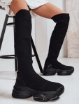 Dámské ponožkové boty černé FashionStreet ZY1321 41