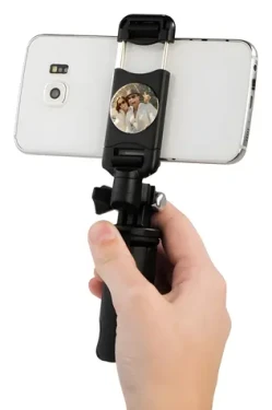 Mini stativ pro smartphone 20 cm černý / Stativ / Kapesní provedení (4621)