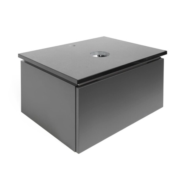 Koupelnová skříňka s kamennou krycí deskou SAT Feel 60x30x46 cm antracit mat SATFEEL60ANTTK SATFEEL60ANTTK
