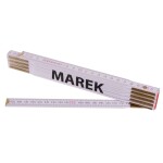 Metr skládací, 2m, dřevěný, PROFI, "MAREK"