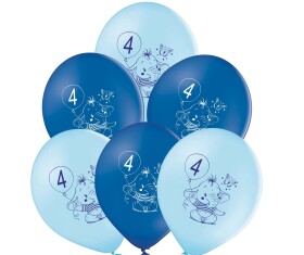 Balónky 4.narozeniny modrý slon 6 ks Balonky.cz Balónky 4.narozeniny modrý slon 6 ks Balonky.cz