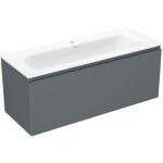 MEXEN/S - Orio koupelnová skříňka 120 cm s umyvadlem Vela, 1 šuplík, grafit mat/bílá mat 91A10-12047-1-BF66-W23M01