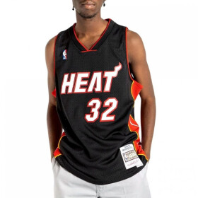 Mitchell & Ness NBA Swingman Miami Heat Shaquille O`Neal M Jersey SMJYAC18017-MHEBLCK05SON Pánské tričko L