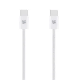 OBAL:ME Super Fast USB-C/USB-C Pletený kabel 60W 1m White (57983125481)