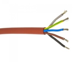Silikonový kabel – SIHF 5 x 1,5 mm / 3 m