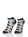 Vzorované ponožky Intenso 1849 Cotton 36-46 bílá 44-46