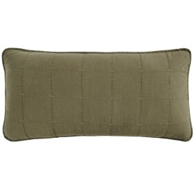 Ib Laursen Prošívaný povlak na polštář Eucalyptus Green 50 × 90 cm, zelená barva, textil