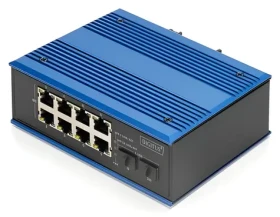 DIGITUS DN-651150 / Switch / 8x Gigabit RJ45 / 2x SFP 1000Base-FX / Unmanaged / DIN lišta / IP40 (DN-651150)