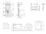 GEBERIT - Duofix Set předstěnové instalace, klozetu Arkas I a sedátka softclose, tlačítko Sigma20, matná černá/černá SANI11CA5509