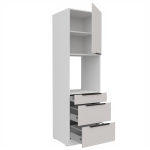 Vysoká skříňka pro vestavnou troubu Como 60 DPS-210 3S 1F - Premium Box Barva korpusu: Bílá, Barva dvířek: Kašmír