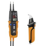 Fluke T150/VDE dvoupólová zkoušečka napětí, Kalibrováno dle (ISO), CAT III 690 V, CAT IV 600 V, LED, LCD, akustika , vib