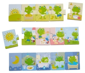 HABA Dřevěné puzzle Žabákův den
