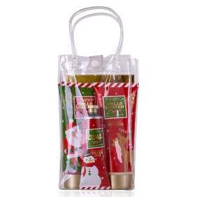 Koupelový set HELLO WINTER v průhledné taštičce
