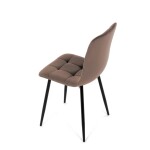 Jídelní židle, hnědá, sametová látka, CT-281 BR4