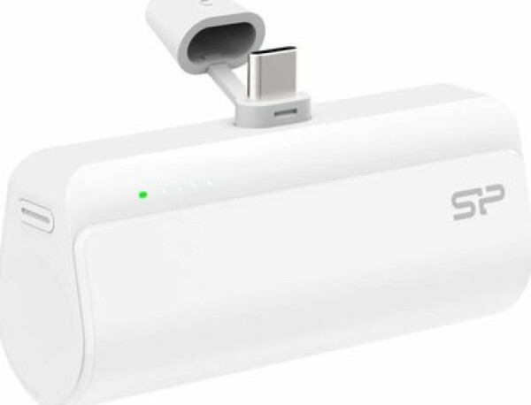 Silicon Power QD50 bílá / Powerbanka / 5000 mAh / USB-C (SP5K0MAPBKQD500W)