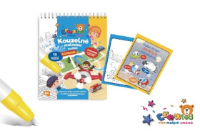 Kouzelné malování vodou Doprava/blok s tužkou 4 listy