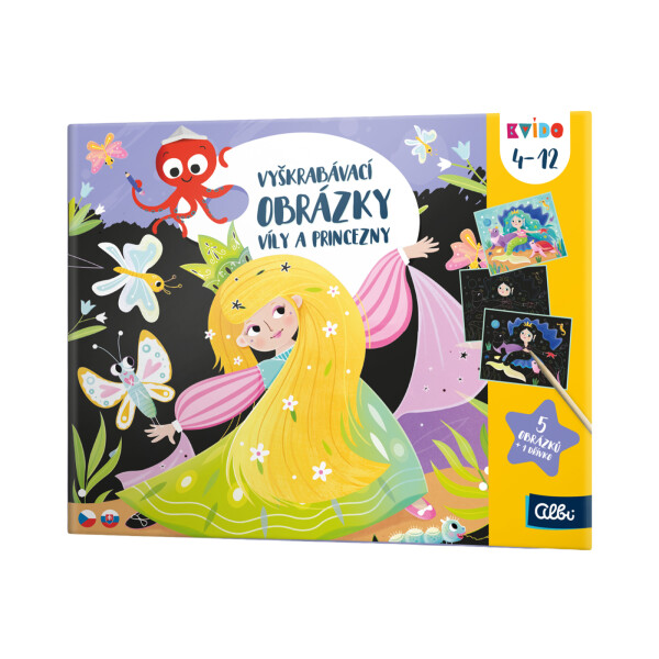 Vyškrabávací obrázky: Víly a princezny - Kvído - Albi