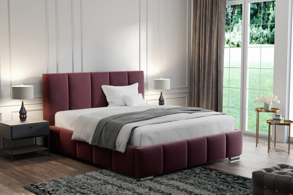 FRONTI Postel MODEL 09 200x200 fialová - MAGIC VELVET 2202