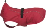 TRIXIE Vimy pláštěnka pro psy S 40 cm červená / Polyuretan / Reflexní prvky / Vodotěsné zipy na vodítko (TX-680223)