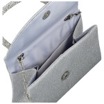 Módní dámská plesová kabelka Michelle Moon Melita, stříbrná