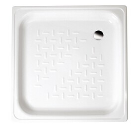 SAPHO - Smaltovaná sprchová vanička, čtverec 70x70x12cm, bílá PD70X70