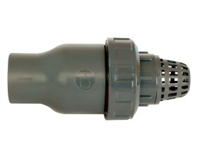 PVC tvarovka - Kuželový zpětný ventil 63 mm se sacím košem