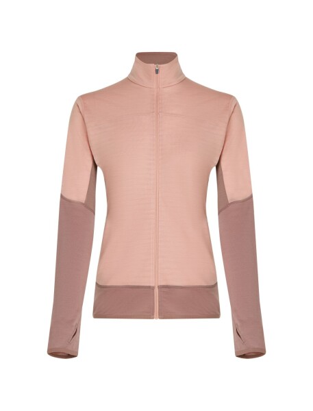 ICEBREAKER Wmns 300 RealFleece Descender LS Zip, Summit/Blush/Cb (vzorek) velikost: S