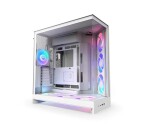 NZXT skříň H9 Flow ARGB+ dvoukomorová ATX / 6xRGB 140 mm / 1x 120mm fan / prosklená / controller / bílá EDF_558032
