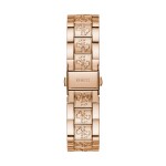 GUESS hodinky Rose Gold-Tone Quattro G Analog Watch Růžovozlatá