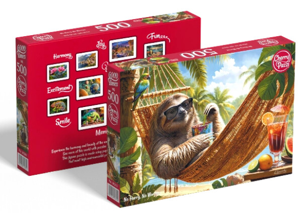 Puzzle Cherry Pazzi 500 dílků - No Hurry, No Worries