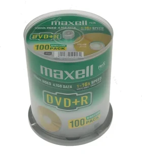 Maxell DVD+R 4,7GB 100ks / Cake box / 16x / 120 min (MX275641)