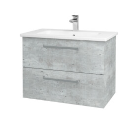 Dřevojas - Umyvadlová skříňka GIO SZZ2 80 - D01 Beton / Úchytka T01 / D01 Beton 82096A
