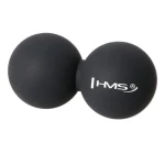 HMS BLC02 Dvojitý masážní míč černý - Lacrosse Ball (5907695519396)