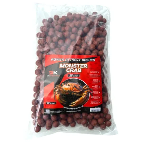DK Fishing Boilies Power Attract Monster Crab / Boilies / 5 kg / 24 mm (DK1114)