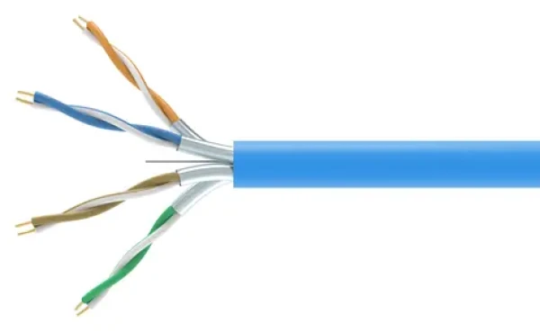 Equip Cat6a U/FTP modrá / Instalační kabel / 305 m / LSZH / 500 MHz (404544)