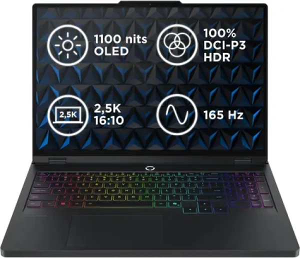 Lenovo Legion Pro 5 16ADR10 černá / 16" WQXGA / AMD Ryzen 7 8745HX / 32GB / 1TB SSD / RTX 5060 8GB / W11H (83LT0026CK)