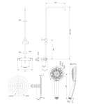 OMNIRES - Y termostatický sprchový sloup chrom /CR/ Y1244X/6CR