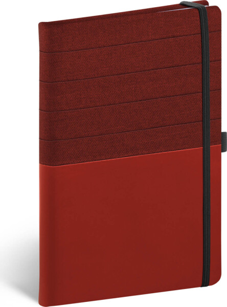 Notes Skiver červenovínový, linkovaný, 13 × 21 cm