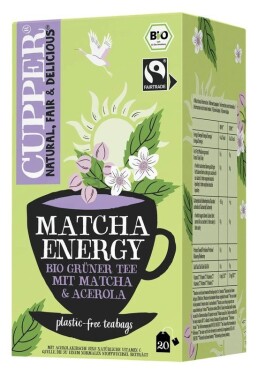 BIO Zelený čaj Matcha Energy, 20 × 2 g