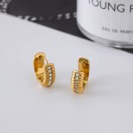 ELENYS Riva – pozlacené náušnice 18K žluté zlato