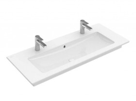 VILLEROY & BOCH - Venticello Umyvadlo nábytkové 120x50 cm, s přepadem, 2 otvory pro baterii, alpská bílá 4104CK01