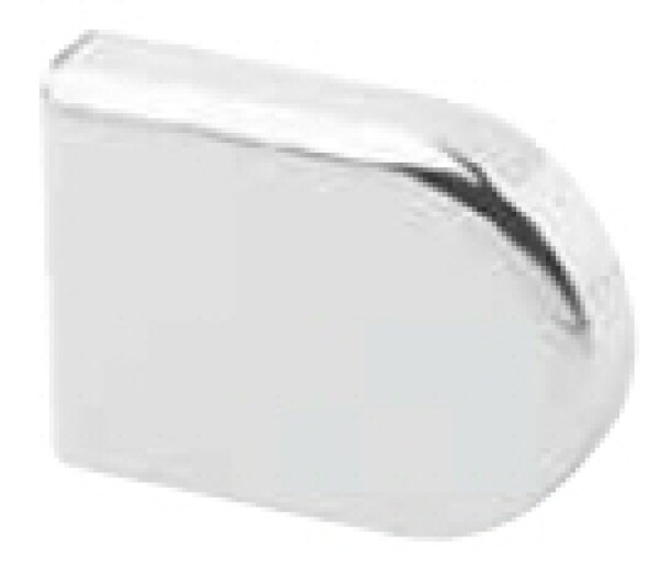 BLUM 84.4120 vnější krytka závěsu, vrtané sklo, tvar "D", lesklý chrom (12085)