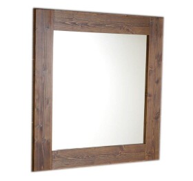 SAPHO - BRAND zrcadlo v dřevěném rámu 60x80cm, mořený smrk BA058S