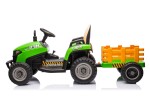 Mamido Dětský elektrický traktor BBH-030 s přívěsem zelený