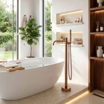 REA - Volně stojící baterie Clif Brush Copper REA-B7504