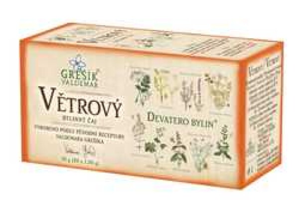 Grešík Devatero bylin Čaj Větrový 20x1,5g